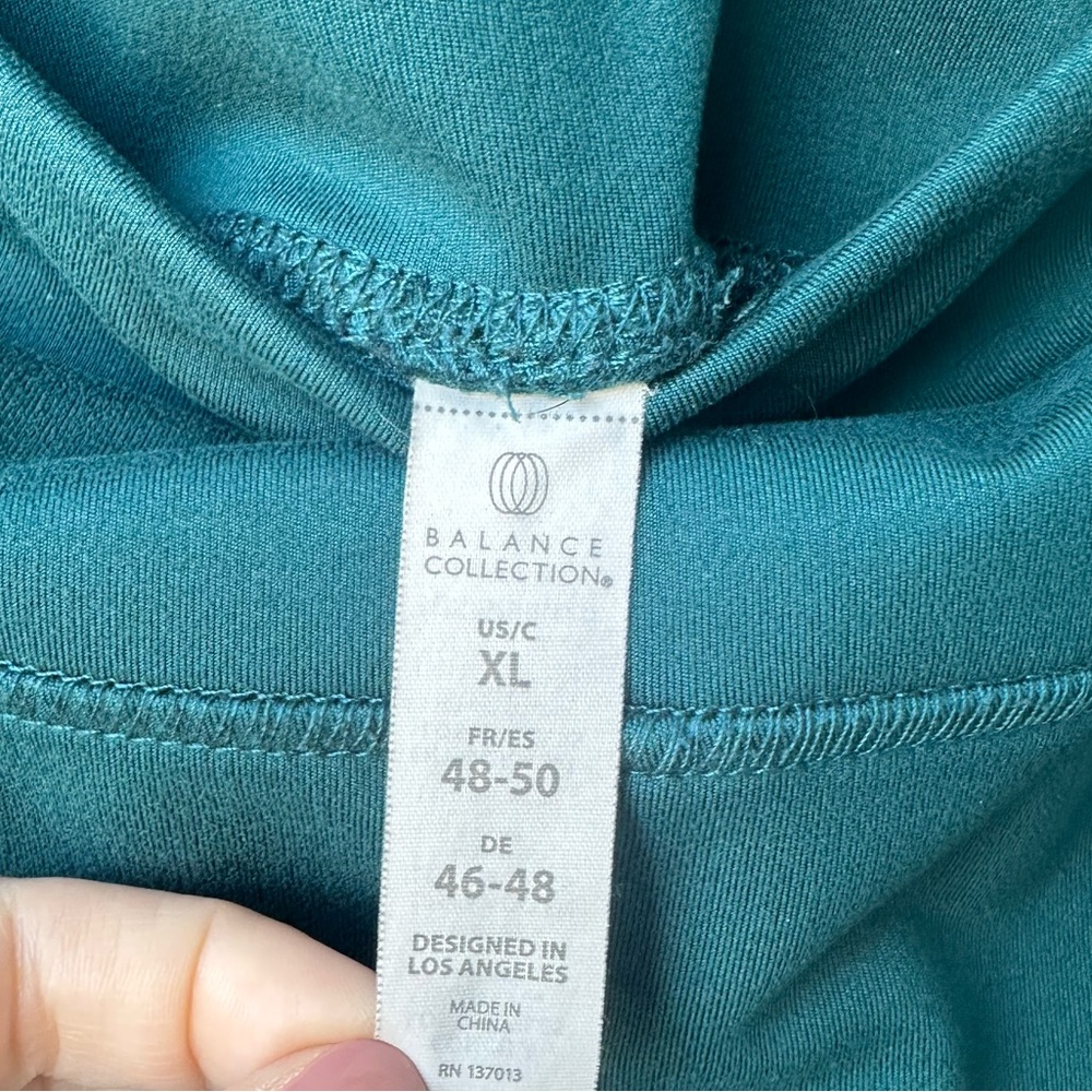 Balance Collection Teal Leggings Side Pockets XL - Picture 4 of 8